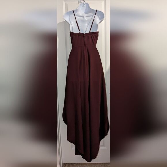 Speechless Burgundy High-Low Dress Size 5 - Picture 2 of 4